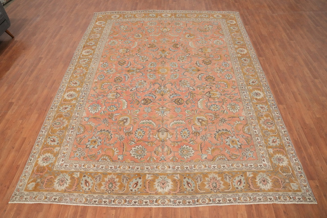 Handmade Floral Tabriz Persian Area Rug 10x13