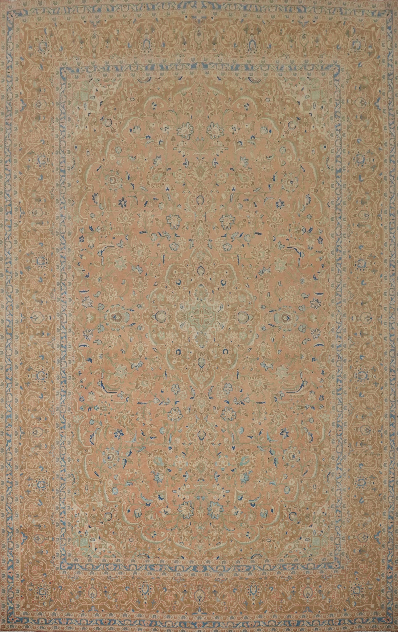 Traditional Floral Kashan Persian Large Rug 10x14