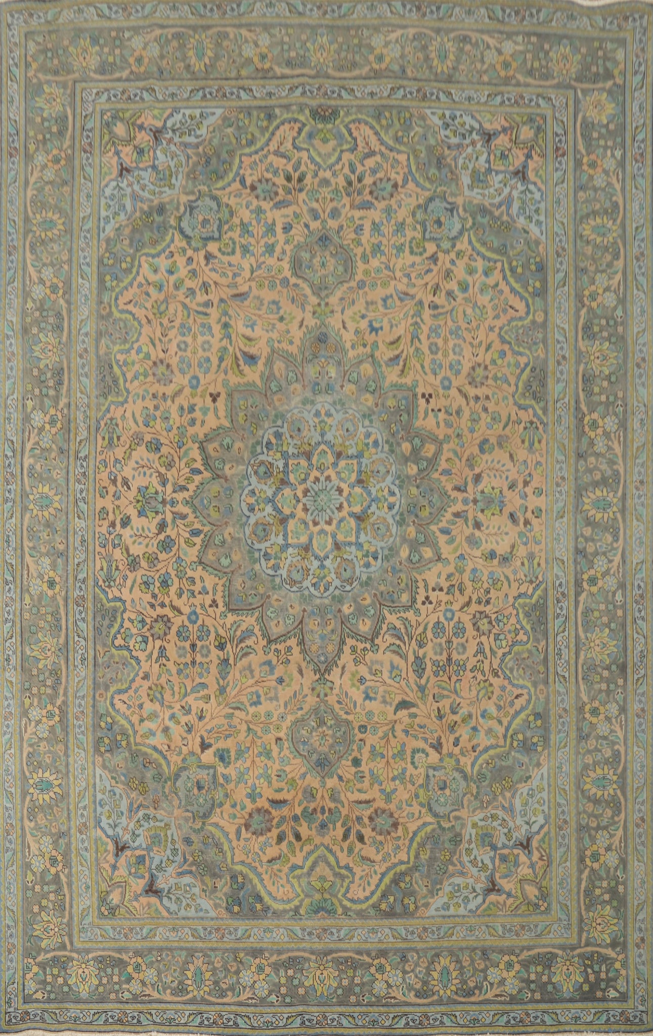 Traditional Floral Tabriz Persian Area Rug 9x12