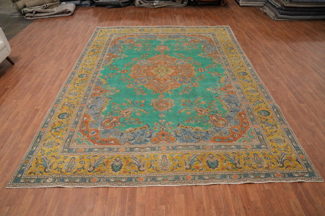 Handmade Wool Tabriz Persian Area Rug 10x13