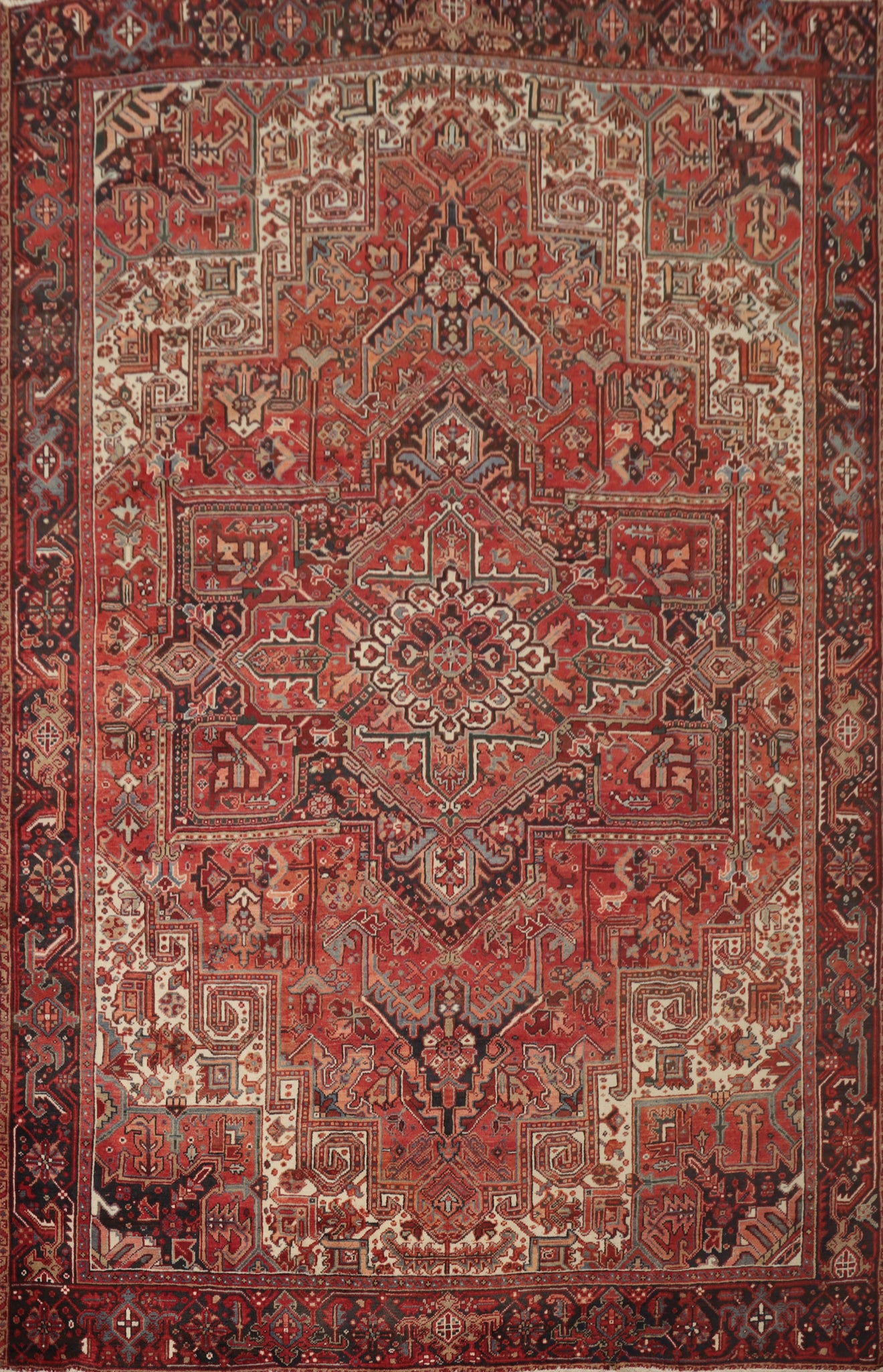 Vegetable Dye Heriz Persian Area Rug 10x12