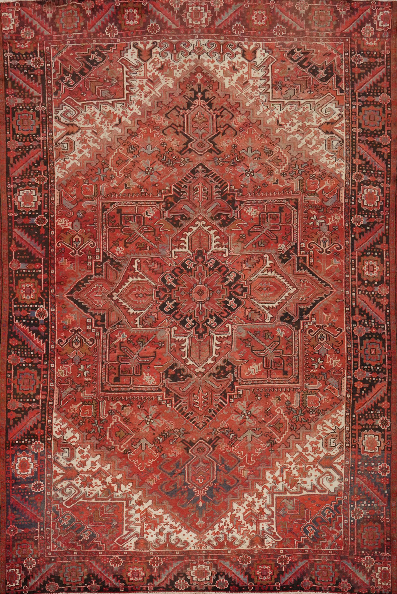 Vegetable Dye Heriz Persian Area Rug 10x13