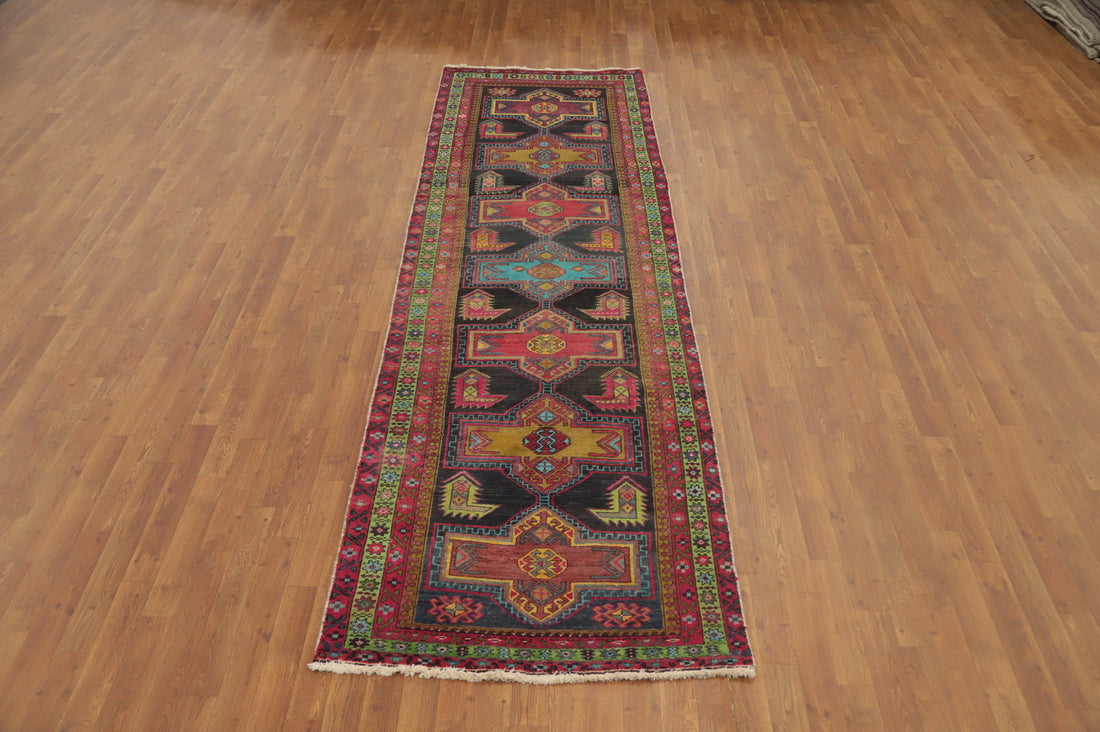 Geometric Ardebil Persian Runner Rug 3x11