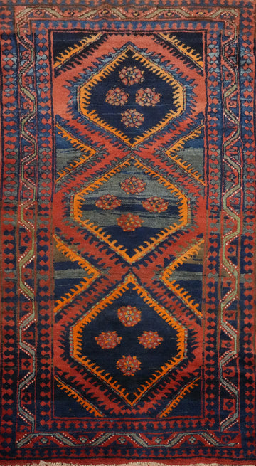 Geometric Sirjan Persian Rug 4x7