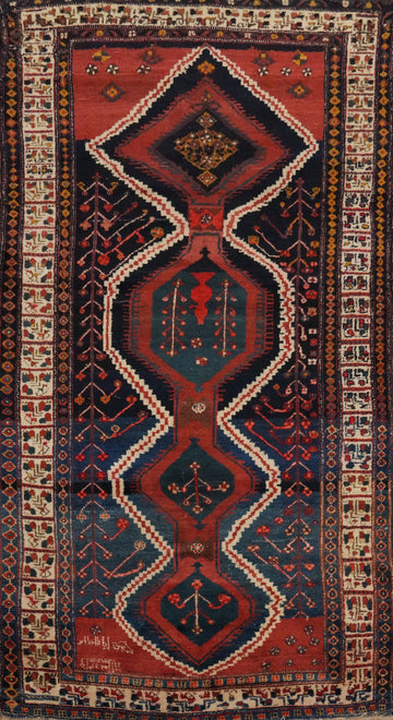 Vegetable Dye Bakhtiari Persian Area Rug 6x11