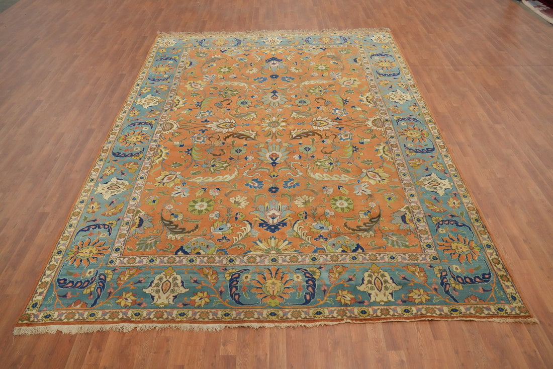 Vegetable Dye Tabriz Persian Area Rug 9x13
