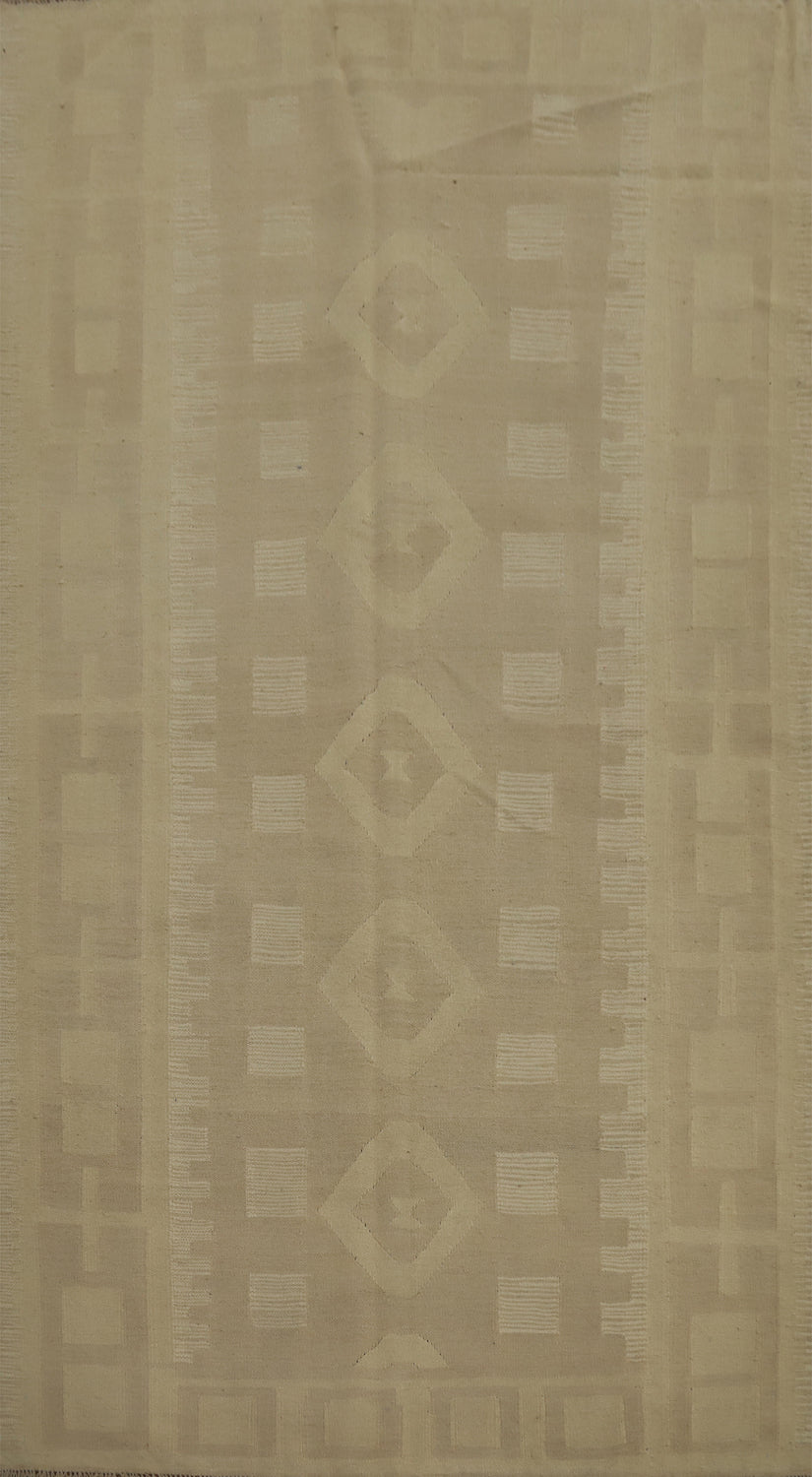 Geometric Kilim Vegetable Dye Area Rug 5x8