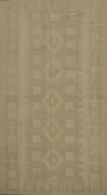 Geometric Kilim Vegetable Dye Area Rug 5x8