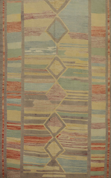 Geometric Kilim Vegetable Dye Rug 5x7