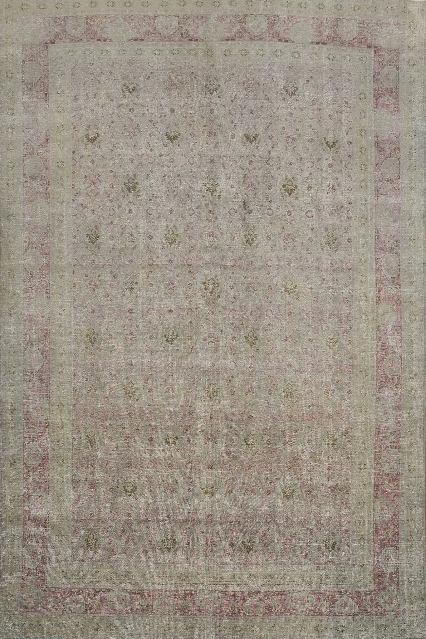 Antique Vegetable Dye Mahal Persian Area Rug 9x12