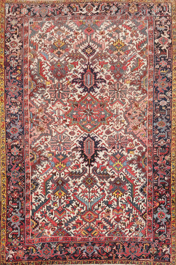 Vegetable Dye Heriz Persian Area Rug 7x10