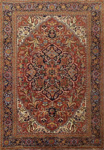 Vegetable Dye Heriz Persian Area Rug 6x9