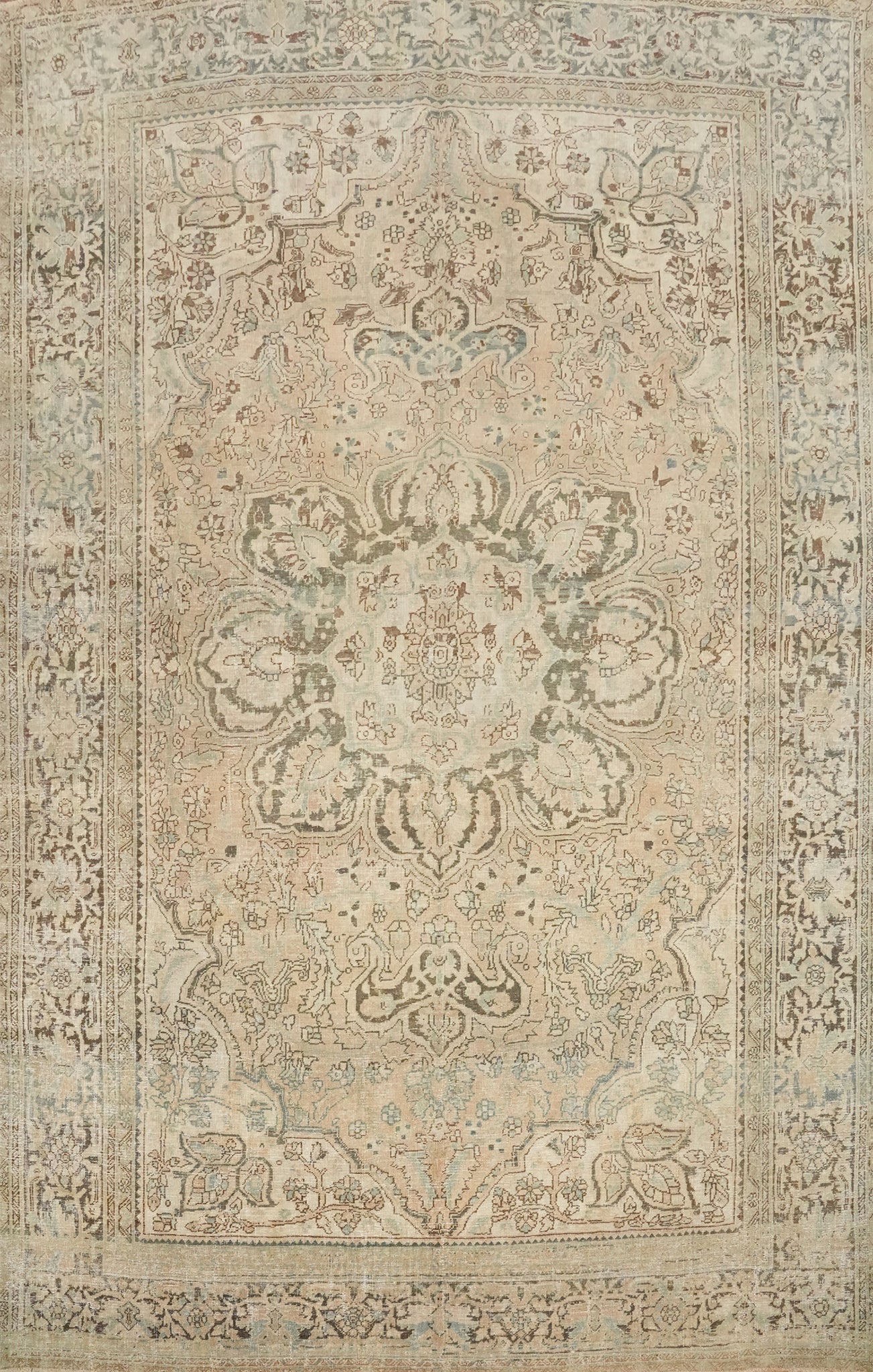 Antique Heriz Persian Area Rug 9x12