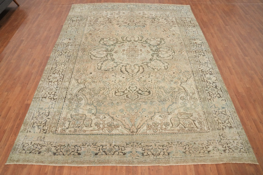 Antique Heriz Persian Area Rug 9x12