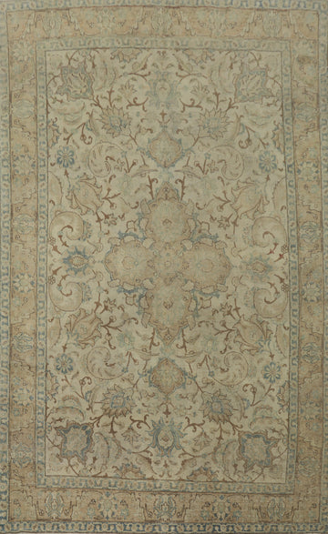Antique Vegetable Dye Tabriz Persian Area Rug 7x11