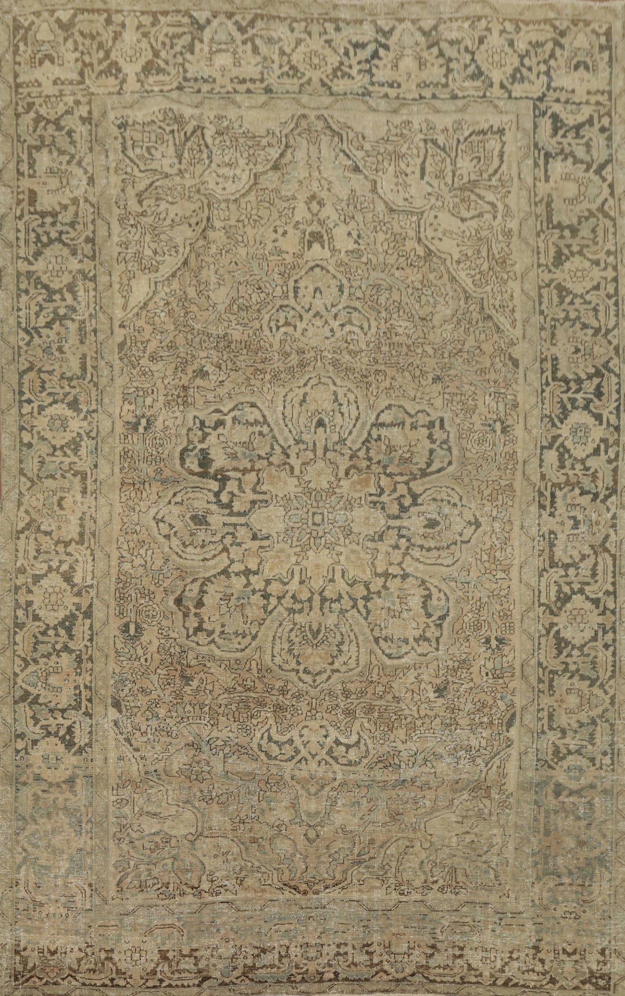 Antique Vegetable Dye Heriz Persian Area Rug 8x11