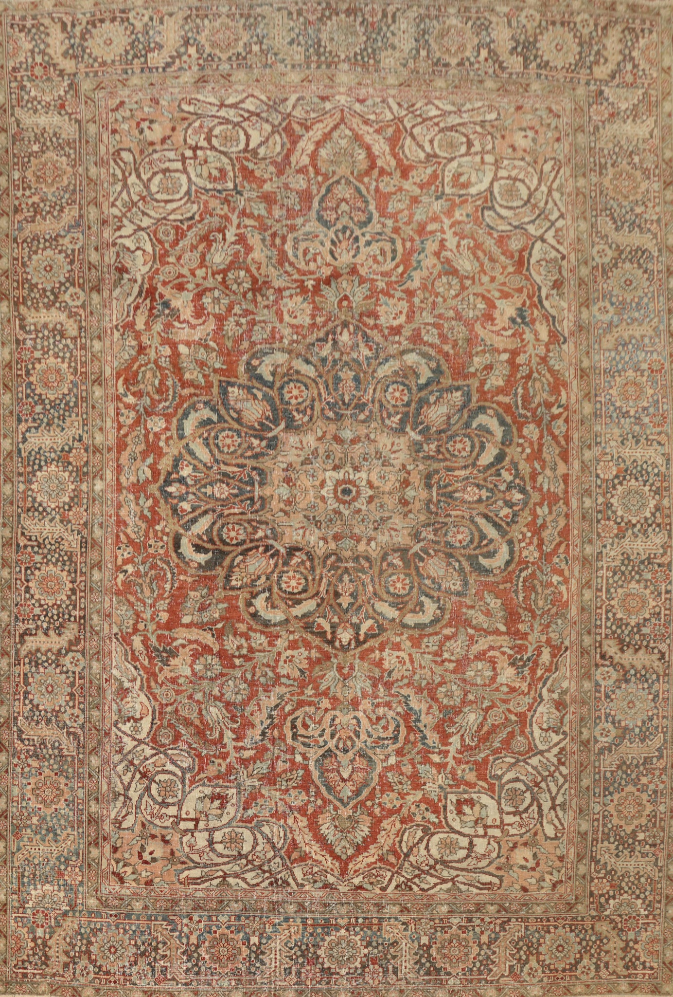 Antique Vegetable Dye Bakhtiari Persian Area Rug 9x12