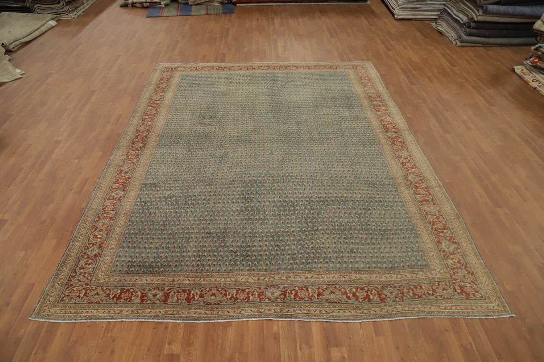 Antique Vegetable Dye Mahal Persian Area Rug 9x11
