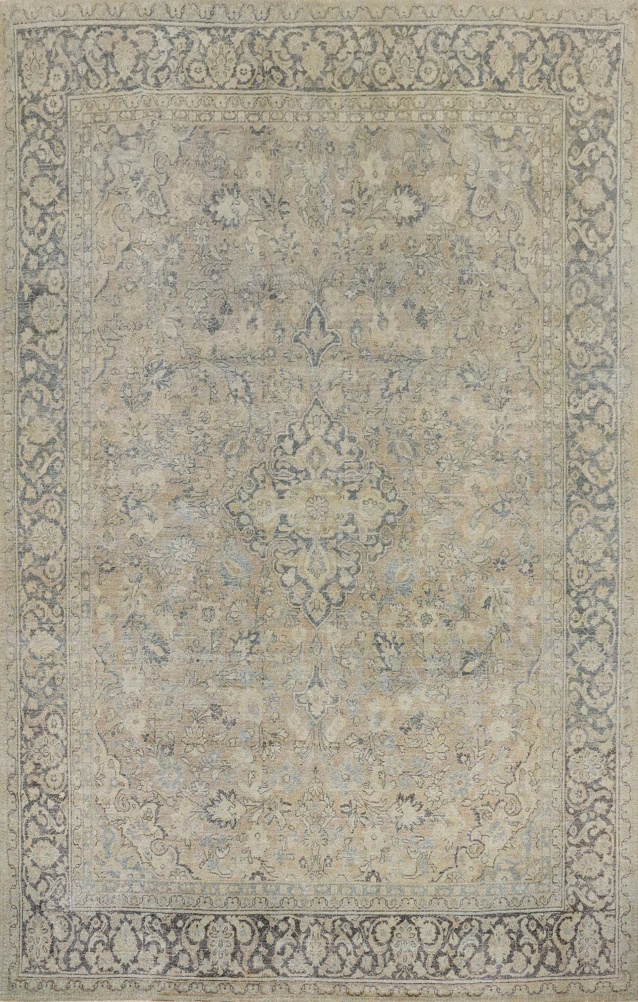 Antique Vegetable Dye Mahal Persian Area Rug 8x12