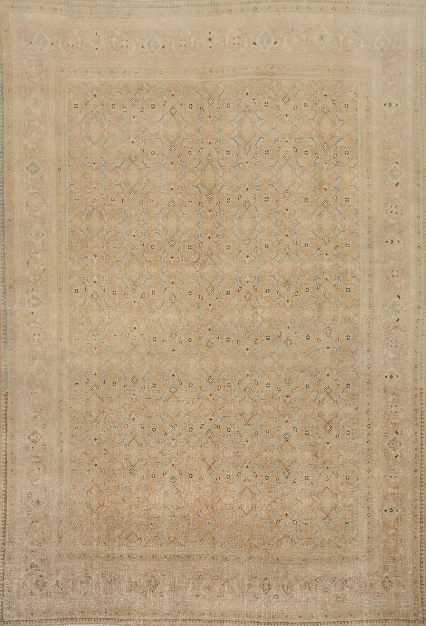 Antique Vegetable Dye Mahal Persian Area Rug 10x13