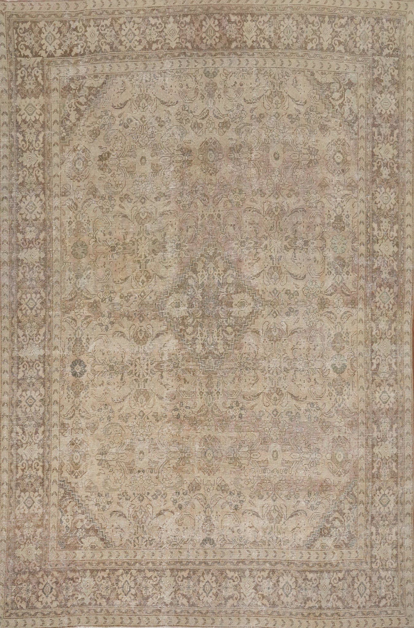 Antique Vegetable Dye Mahal Persian Area Rug 9x13