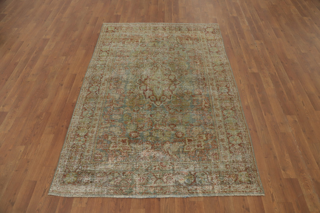 Antique Mahal Persian Area Rug 4x6