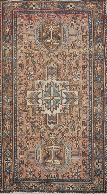 Tribal Geometric Gharajeh Persian Rug 3x5