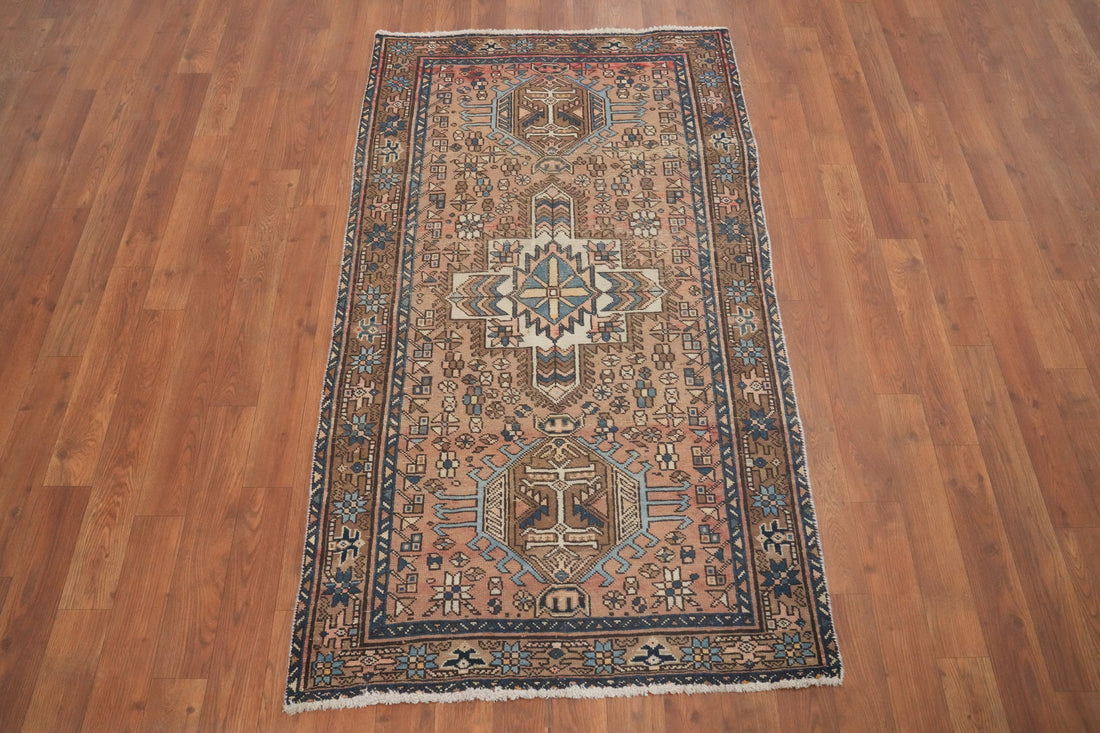 Tribal Geometric Gharajeh Persian Rug 3x5