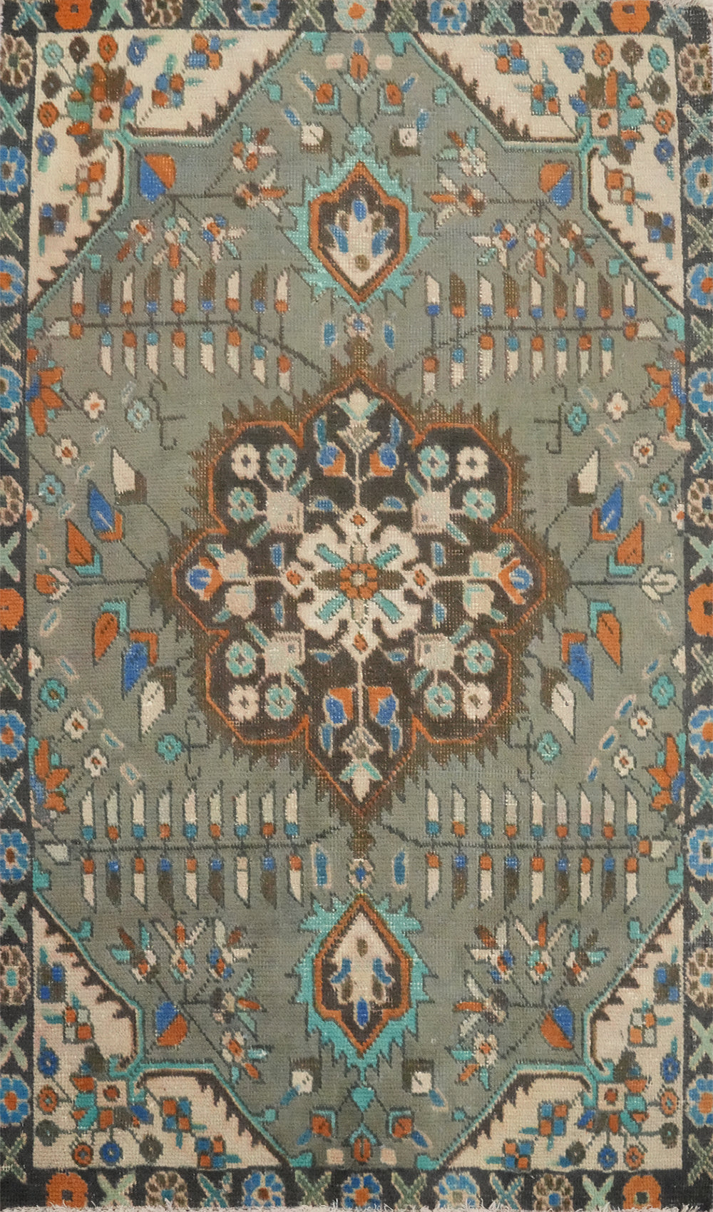 Vintage Wool Handmade Tabriz Persian Rug 3x5