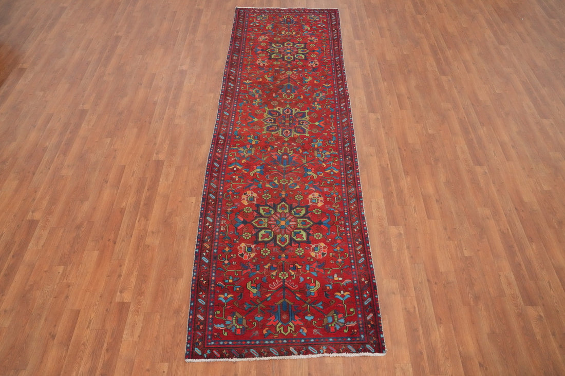 Handmade Wool Tabriz Persian Runner Rug 3x11