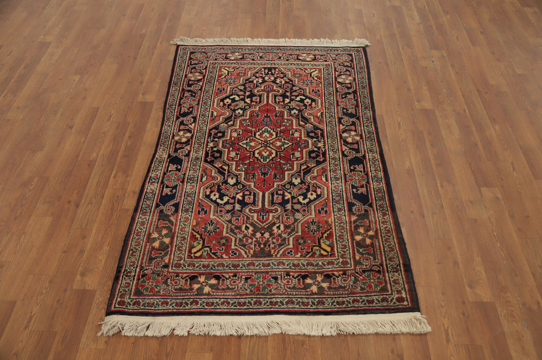 Tribal Geometric Zanjan Persian Rug 3x5