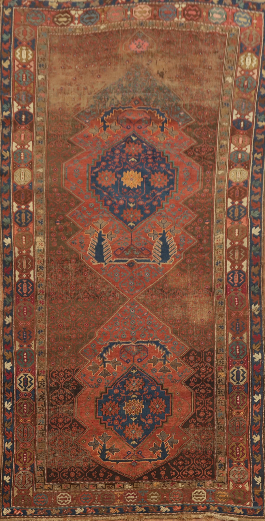 Pre-1900 Antique Vegetable Dye Afshar Persian Area Rug 6x11