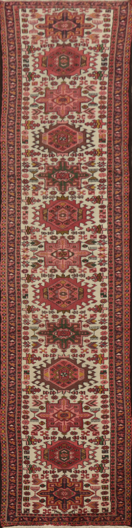 Vegetable Dye Gharajeh Persian Runner Rug 2x11