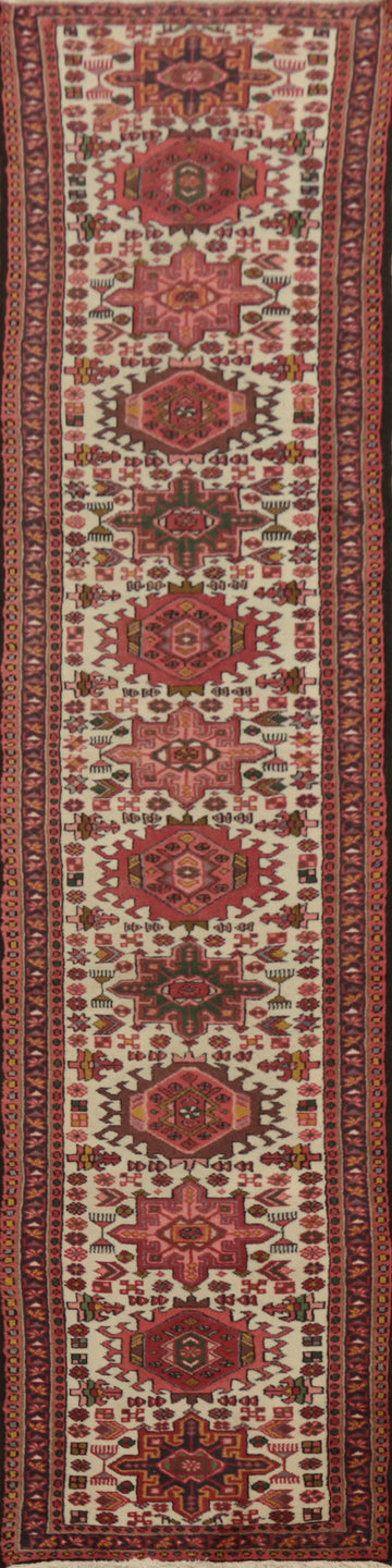 Vegetable Dye Gharajeh Persian Runner Rug 2x11