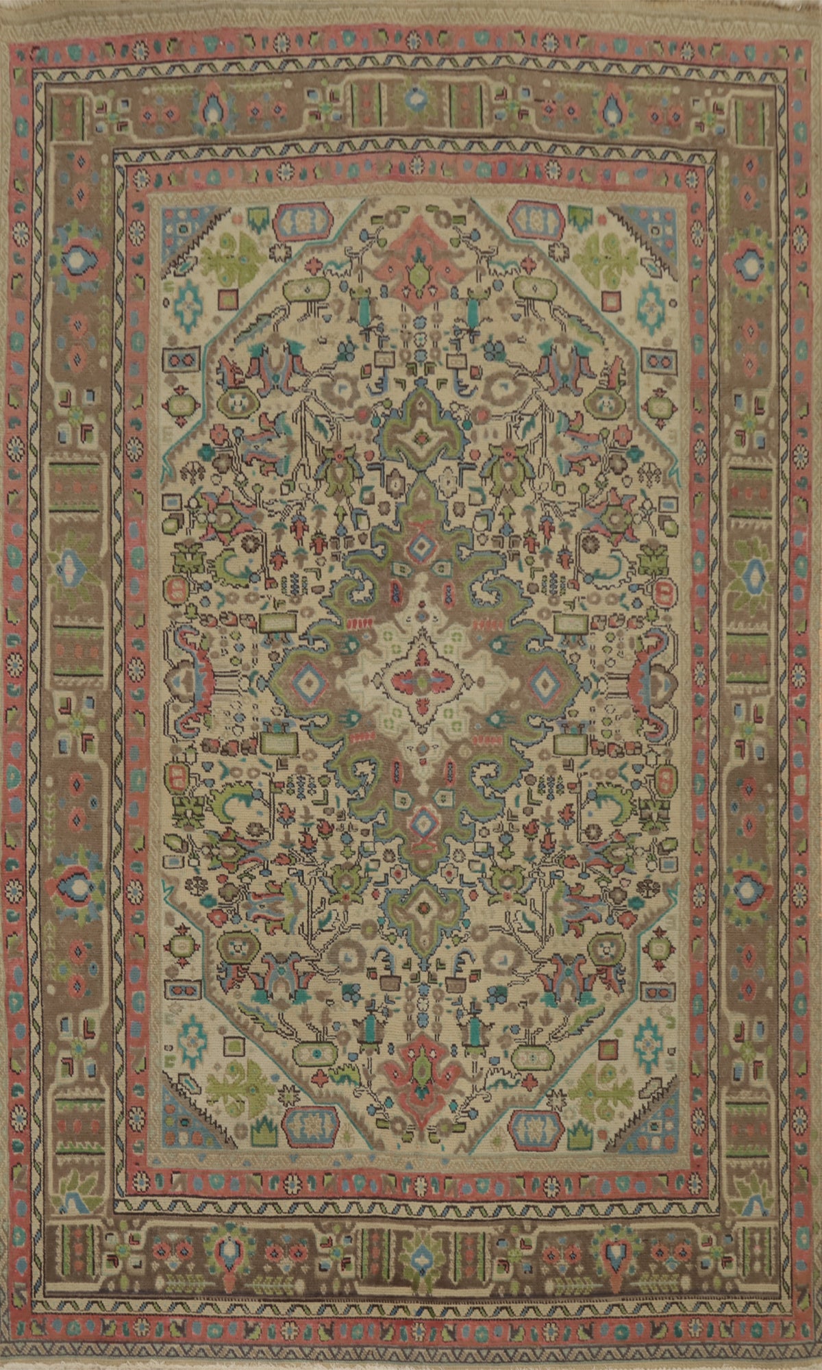 Traditional Wool Tabriz Persian Area Rug 6x10