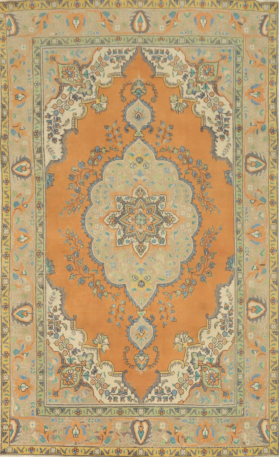 Traditional Wool Tabriz Persian Area Rug 6x10