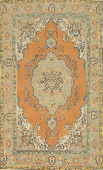 Traditional Wool Tabriz Persian Area Rug 6x10