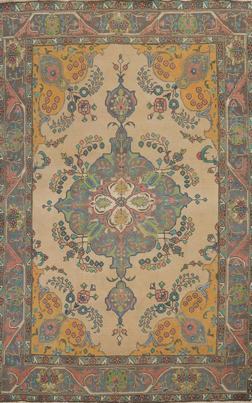 Handmade Tabriz Persian Area Rug 6x9
