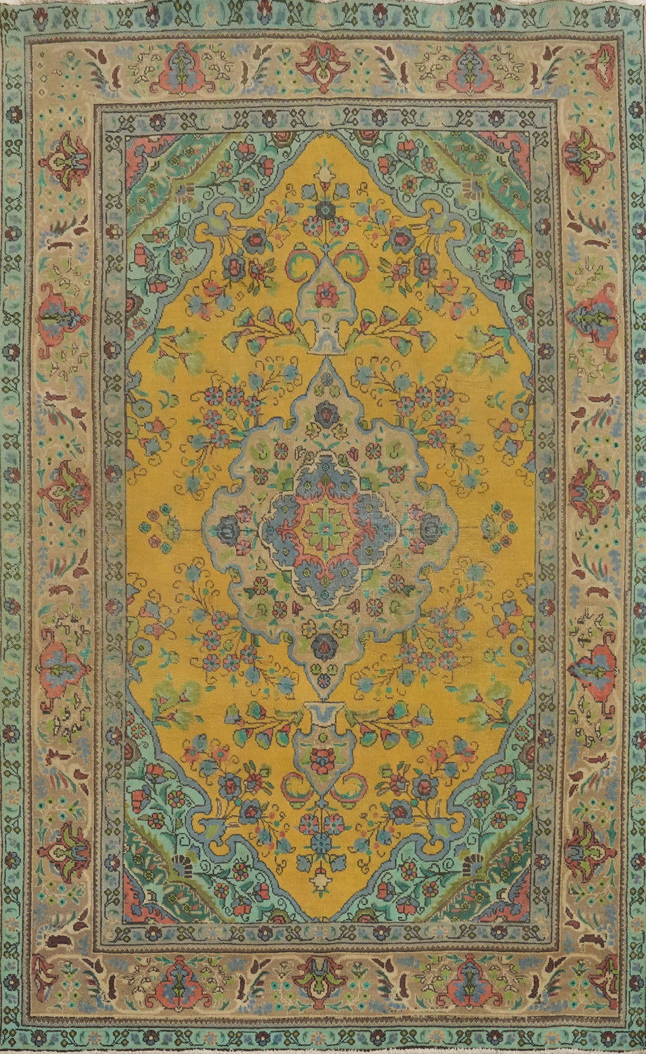 Traditional Wool Tabriz Persian Area Rug 7x10