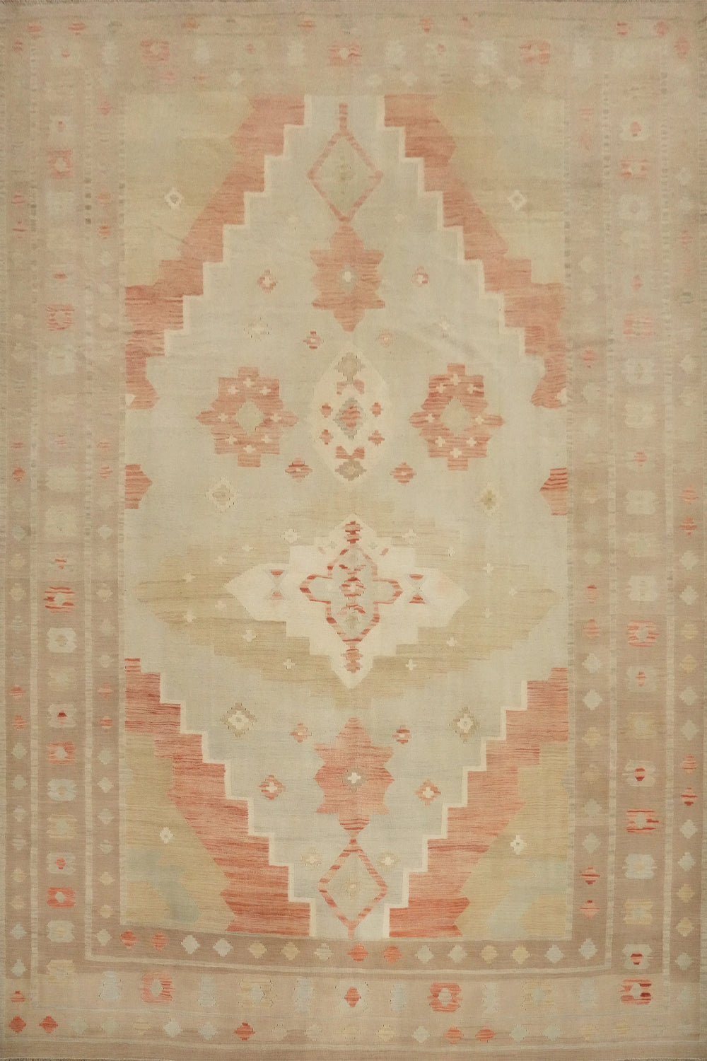 Tribal Wool Kilim Vegetable Dye Area Rug 10x13