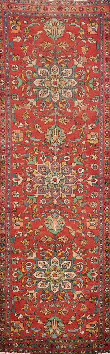 Handmade Wool Tabriz Persian Runner Rug 3x11