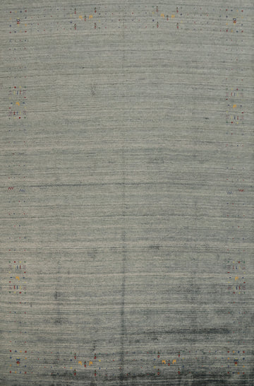 Tribal Gabbeh Handmade Gray Area Rug 10x12