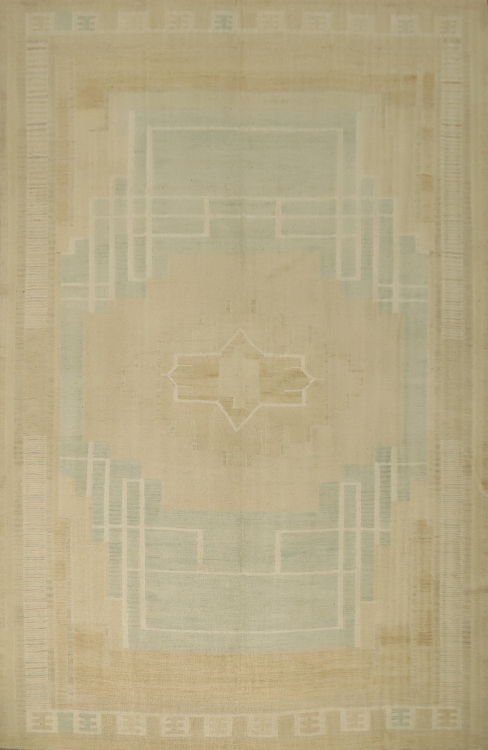 Vegetable Dye Tribal Wool Kilim Handwoven Area Rug 10x13