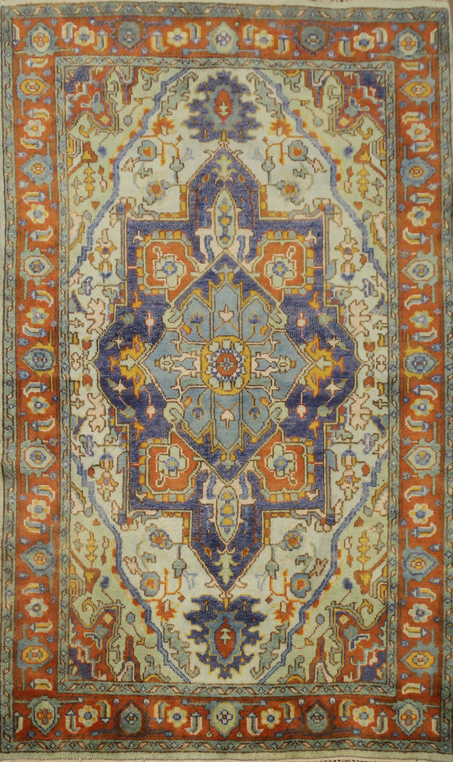 Geometric Oushak Oriental Area Rug 6x9