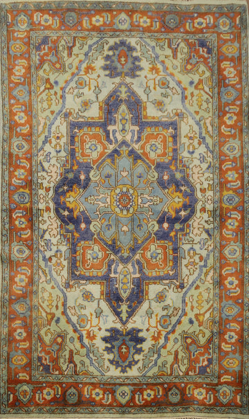 Geometric Oushak Oriental Area Rug 6x9