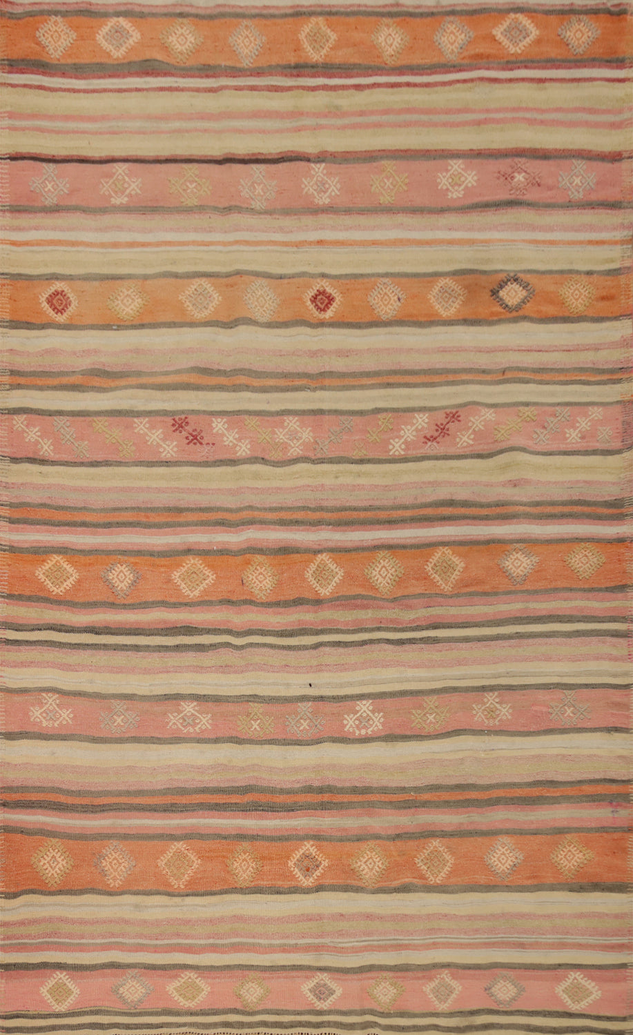Vegetable Dye Kilim Turkish Area Rug 6x9