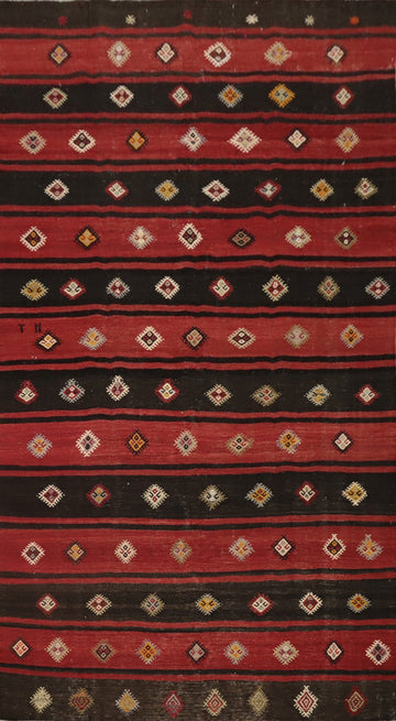 Vegetable Dye Kilim Turkish Area Rug 5x10