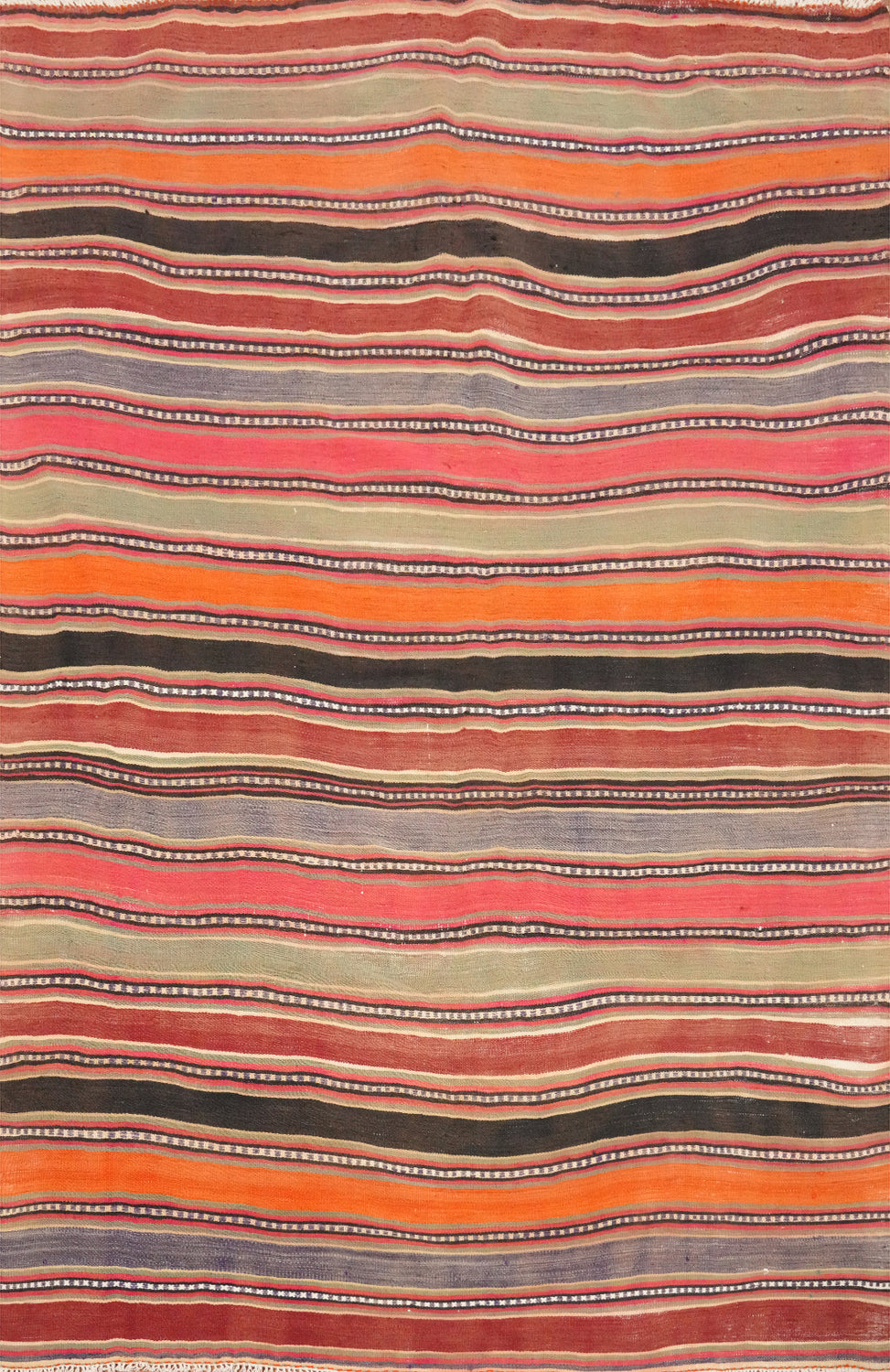Vibrant Stripe Kilim Kilim Rug 5x7 Add Warmth to Your Living Space