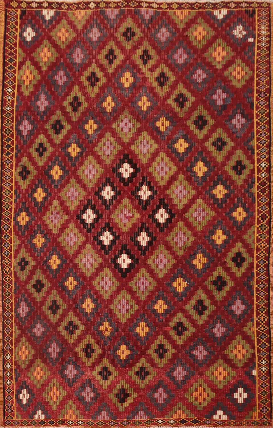 Vegetable Dye Kilim Turkish Rug 5x7