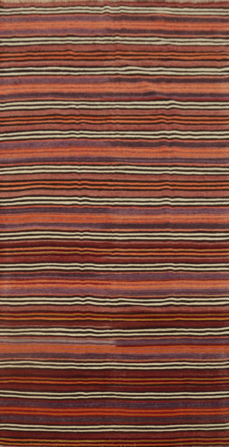 Elegant Striped Kilim Area Rug 5x10 for a Cozy Home Ambience